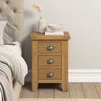 Raithwaite Rustic Oak Large Bedside Cabinet