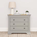 Chantilly Pebble Grey 3 Drawer Chest