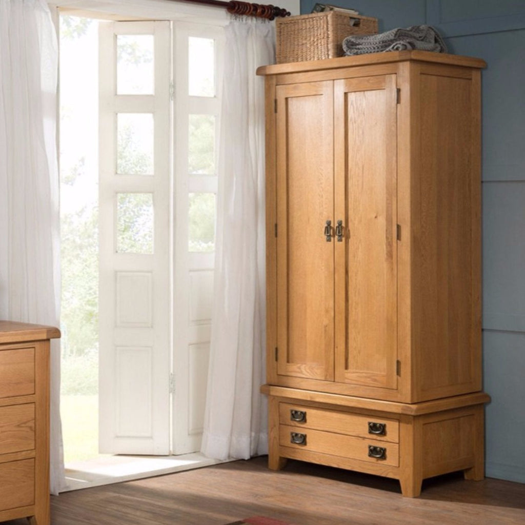 Cambridge Oak Double Wardrobe