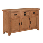 Cambridge Oak 3 Door 3 Drawer Sideboard