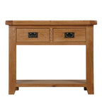 Cambridge Oak 2 Drawer Console Table