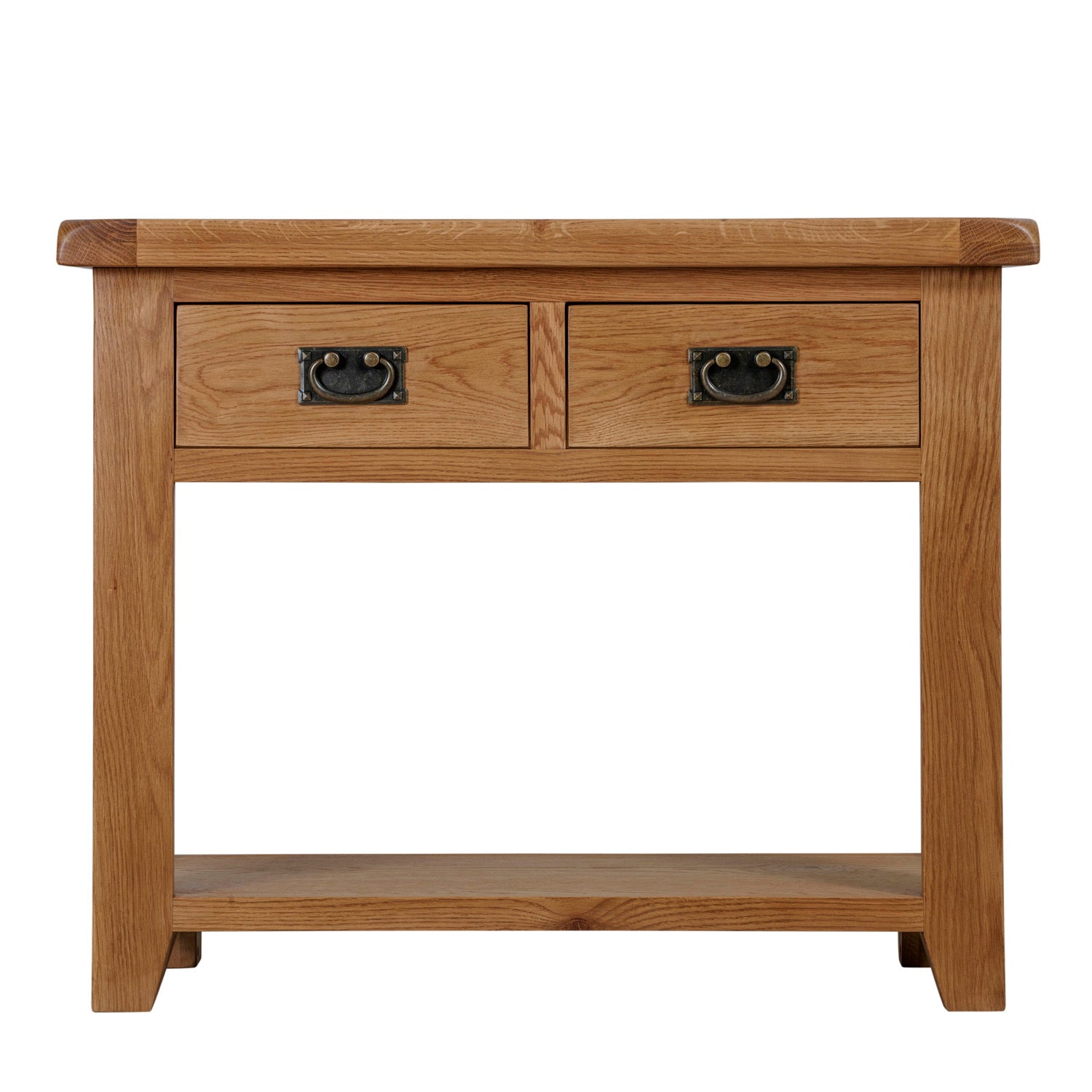 Cambridge Oak 2 Drawer Console Table