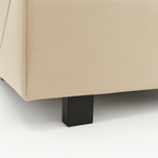 Bantry 3ft Single Fabric Bed | Biscuit