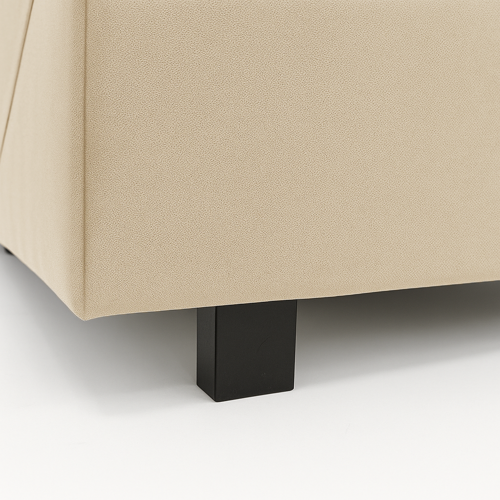 Bantry 3ft Single Fabric Bed | Biscuit