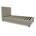 Bantry 3ft Single Fabric Bed | Latte