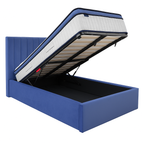 Bantry 3ft Single Ottoman Fabric Bed | Midnight Blue