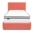 Bantry 3ft Single Ottoman Fabric Bed | Rose