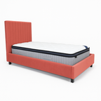 Bantry 3ft Single Fabric Bed | Rose