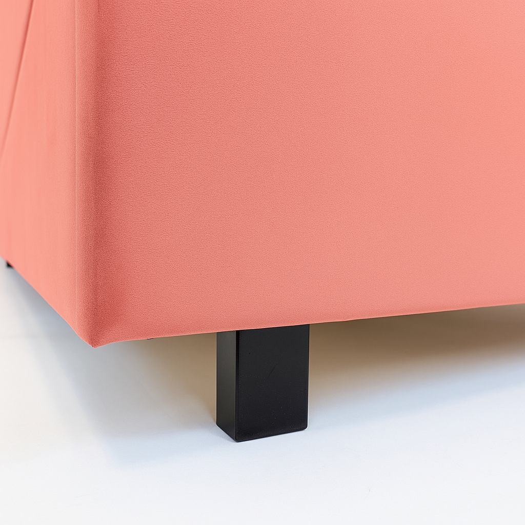 Bantry 3ft Single Fabric Bed | Rose