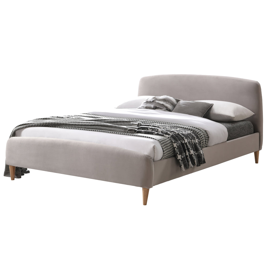 Otley 5ft Kingsize Fabric Bed | Brown