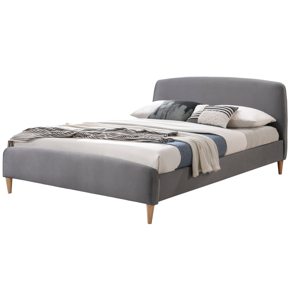 Otley 5ft Kingsize Fabric Bed | Charcoal