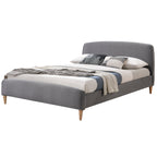 Otley 5ft Kingsize Fabric Bed | Charcoal