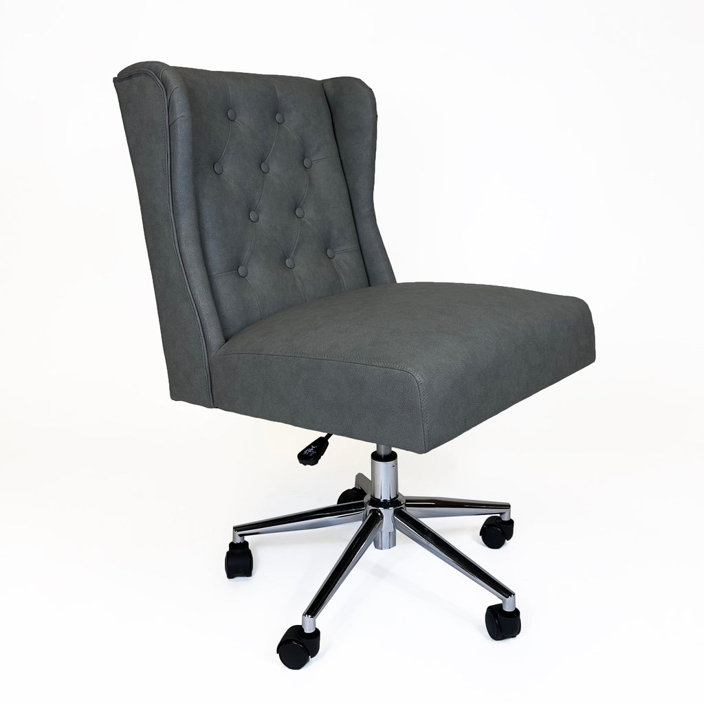 Amelia Swivel Office Chair | Grey