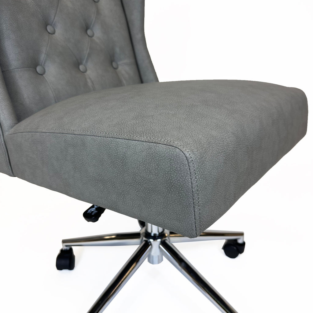 Amelia Swivel Office Chair | Grey