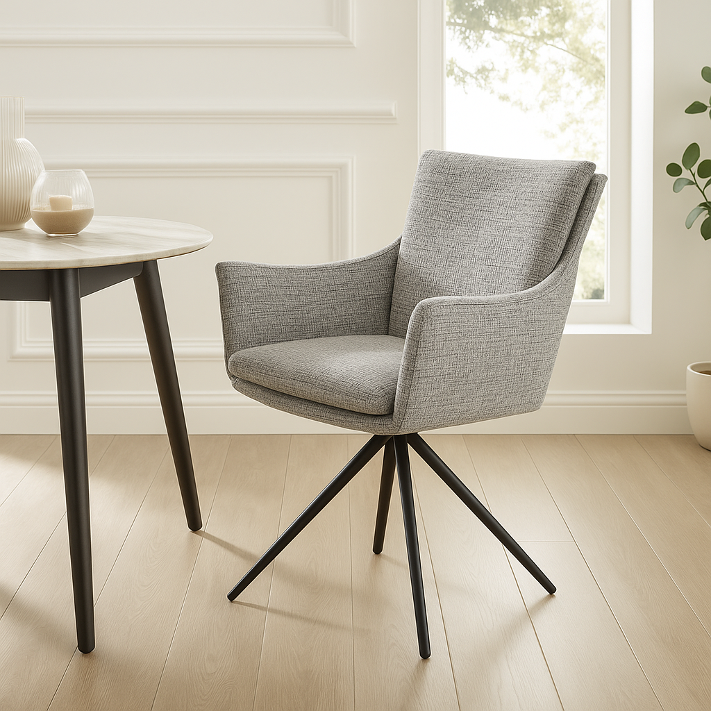 Austin Boucle Dining Chair | Smudge Grey