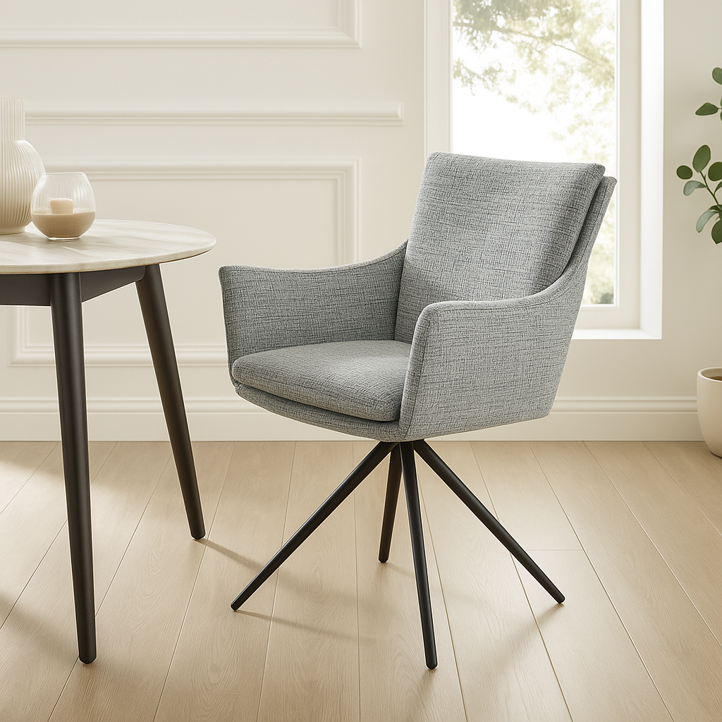 Austin Boucle Dining Chair | Grey