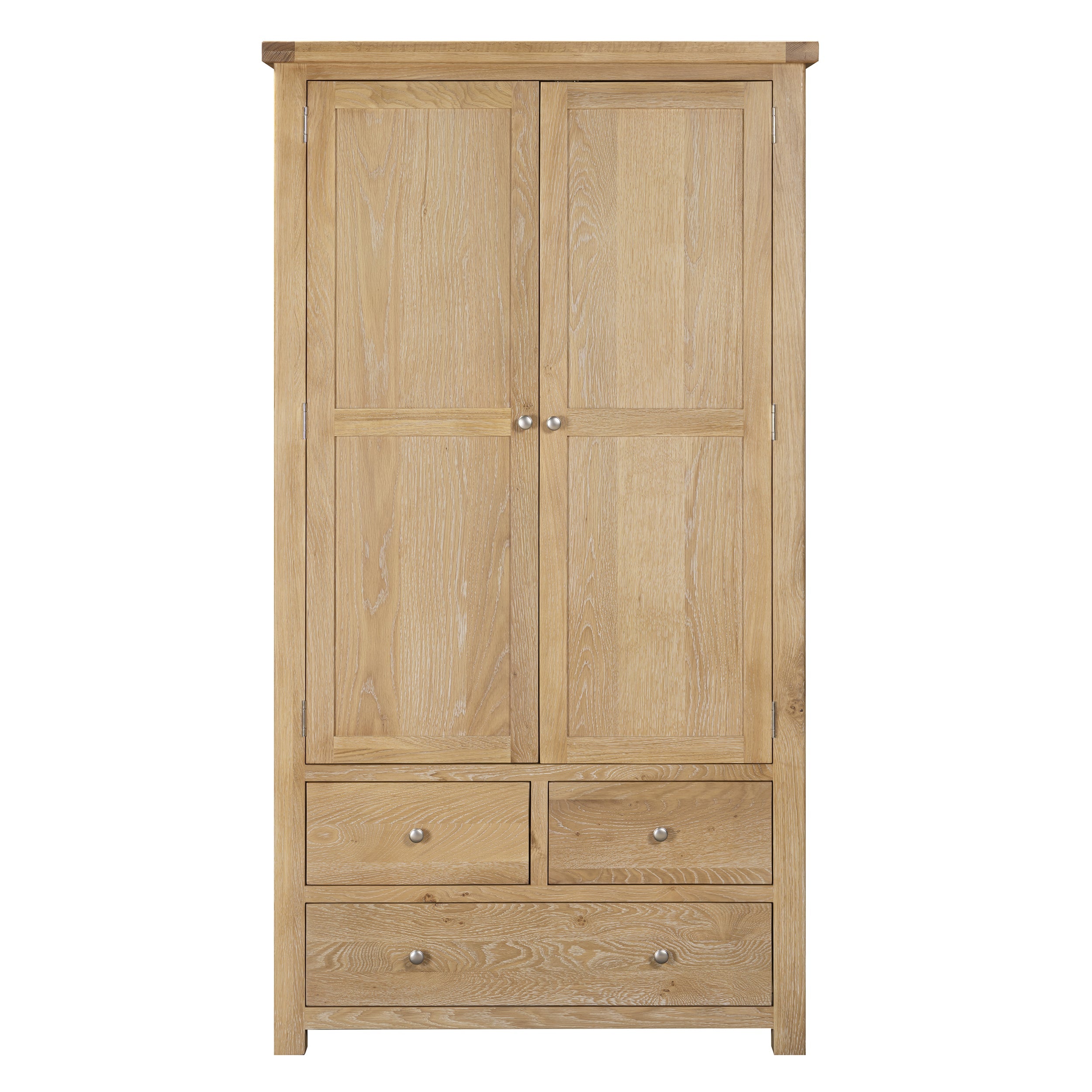 Bath Whitewash Oak Double Larder