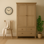 Bath Whitewash Oak Double Larder
