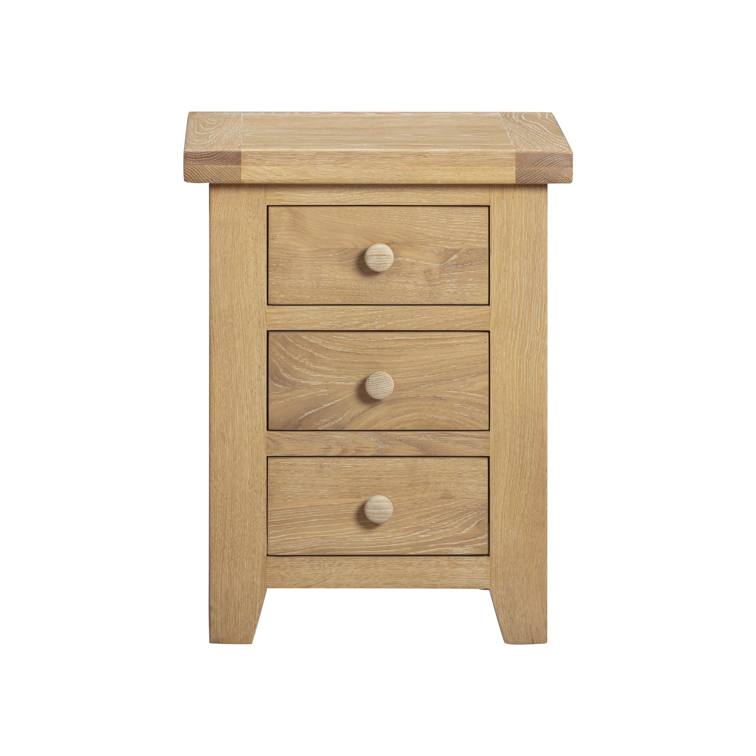 Bath Whitewash Oak Bedside Cabinet