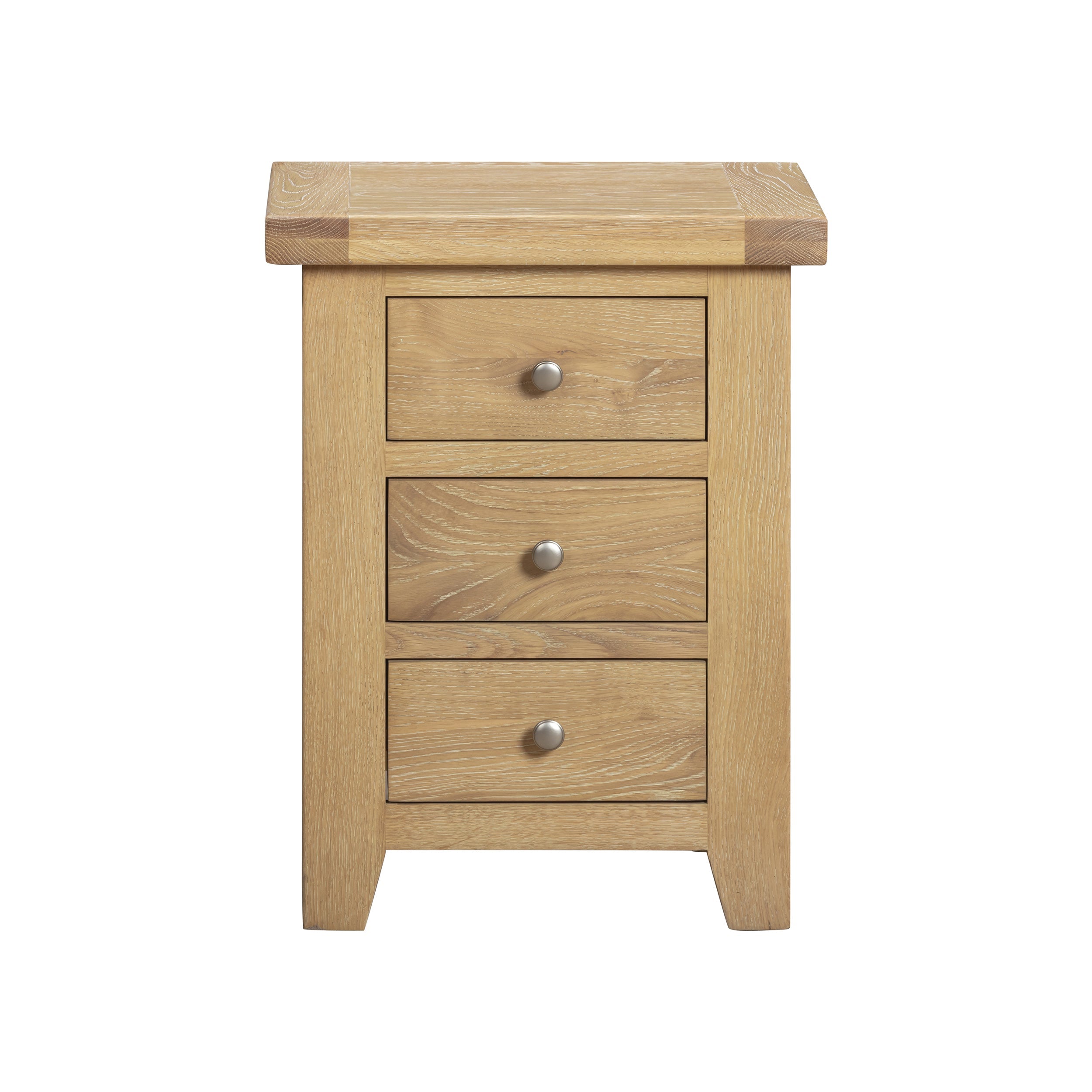Bath Whitewash Oak Bedside Cabinet