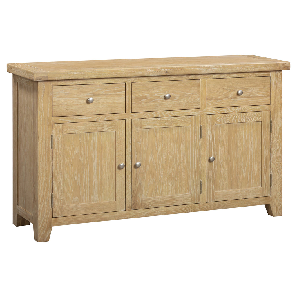 Bath Whitewash Oak Large Sideboard