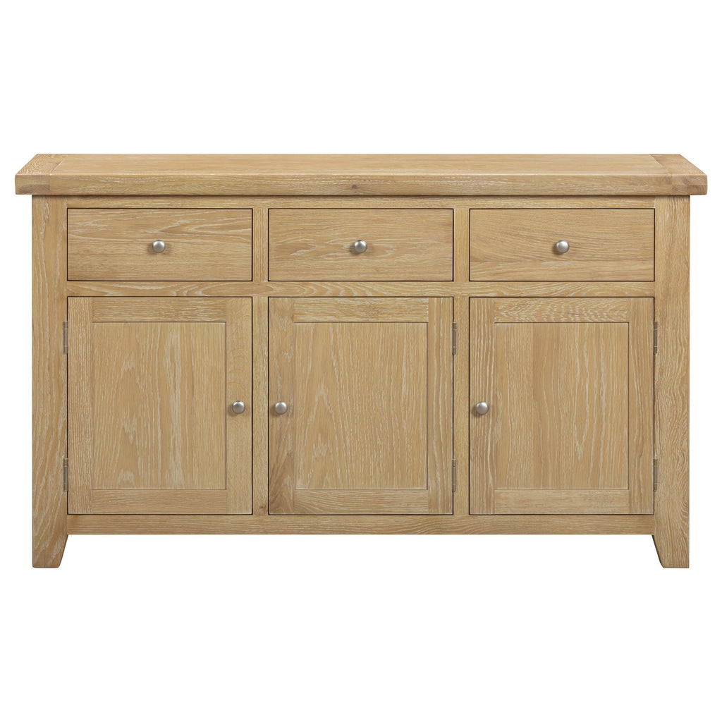Bath Whitewash Oak Large Sideboard