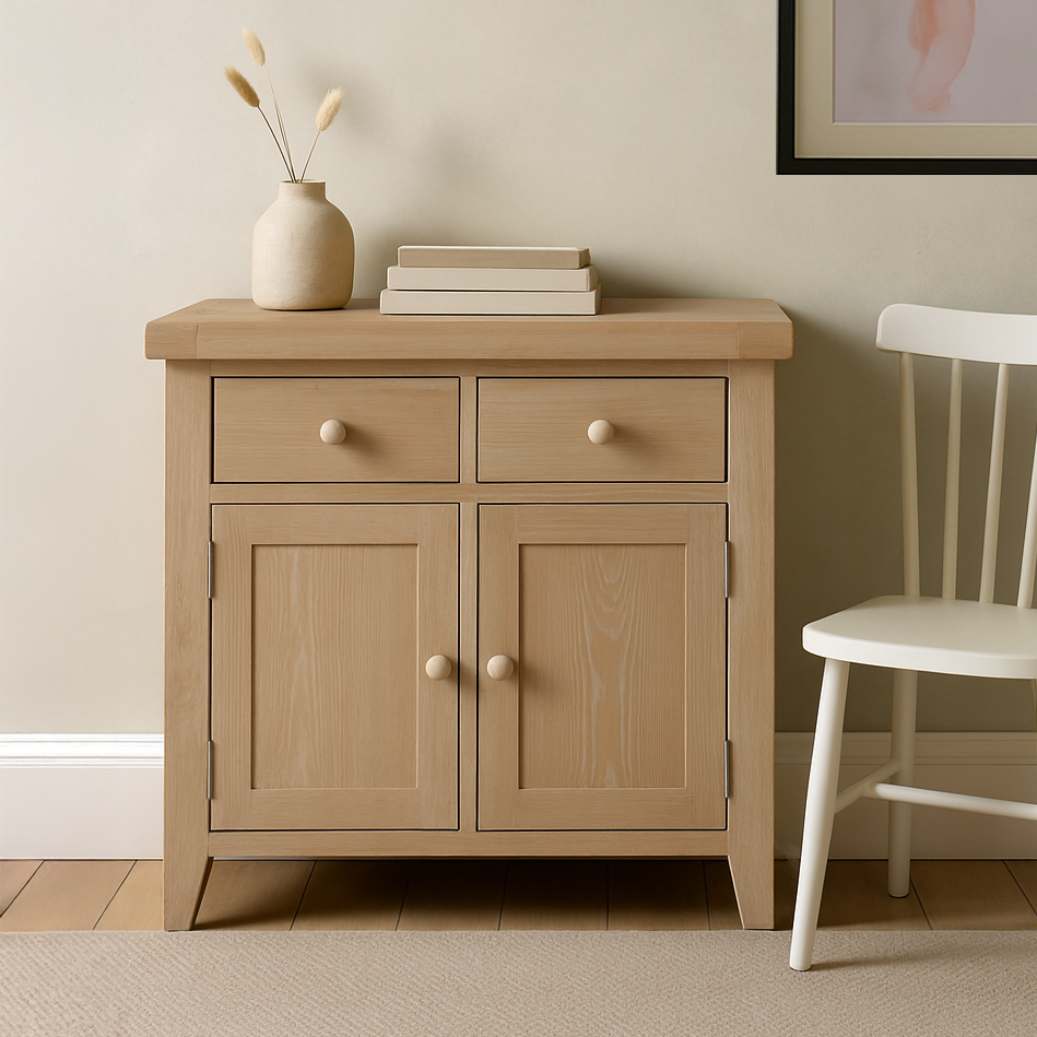 Bath Whitewash Oak Sideboard