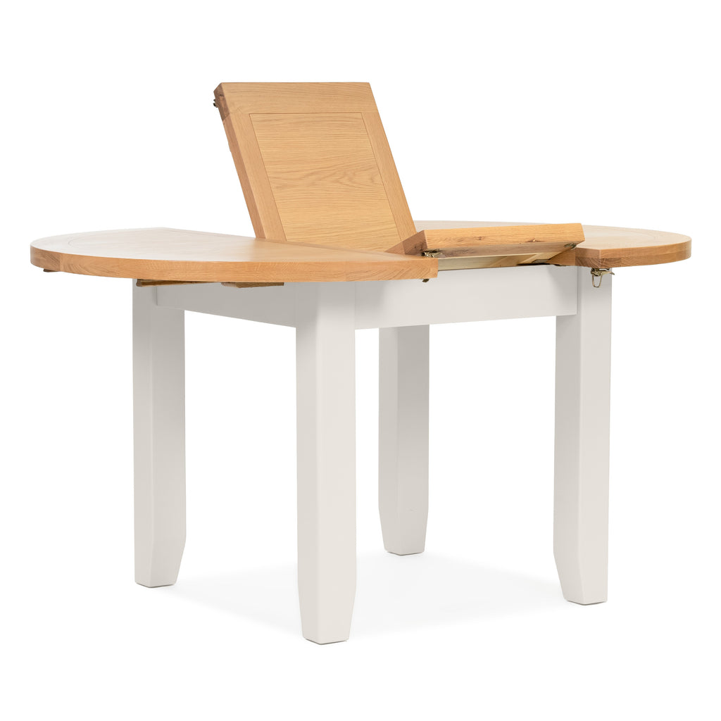 Gloucester Stone Round Extending Dining Table (1.1 m-1.5 m)