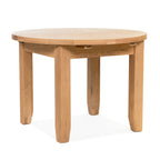 Gloucester Oak Round Extending Dining Table (1.1 m-1.5 m)
