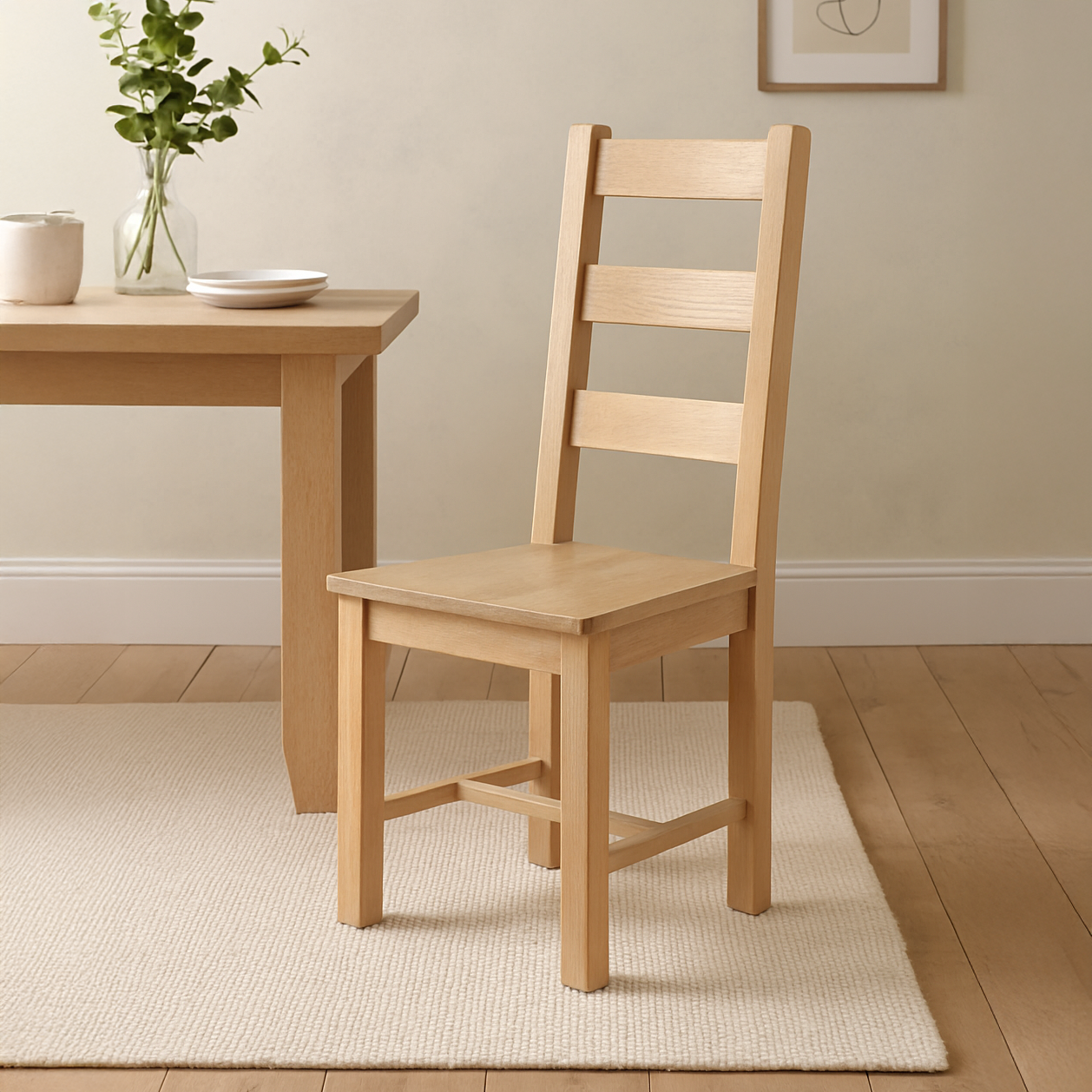 Bath Whitewash Oak Dining Chair