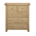 Bath Whitewash Oak 2 Over 3 Chest Of Drawers