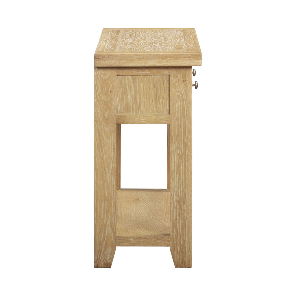 Bath Whitewash Oak Console Table