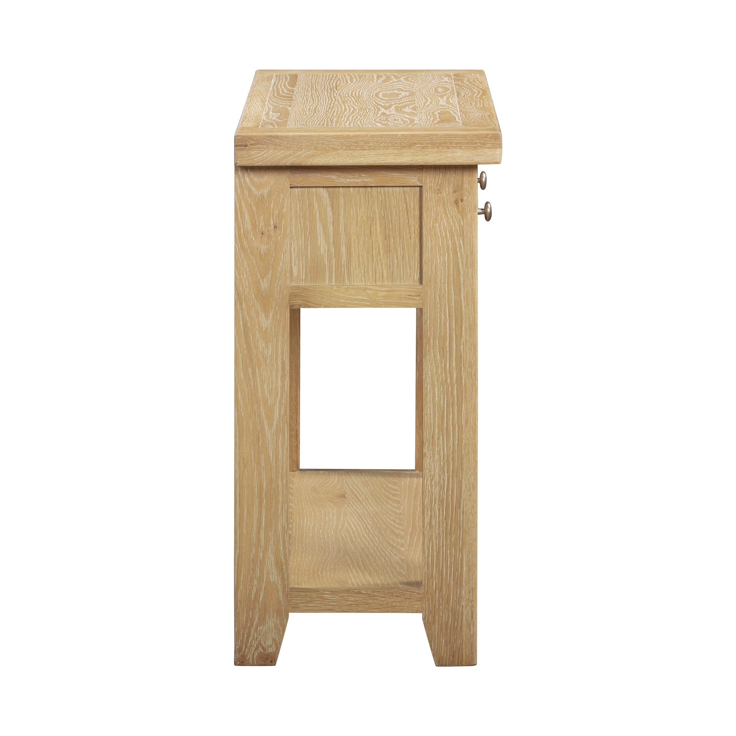 Bath Whitewash Oak Console Table