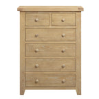 Bath Whitewash Oak 2 Over 4 Chest of Drawers