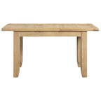 Bath Whitewash Oak Small Extending Dining Table (1.2 m-1.5 m)
