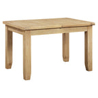 Bath Whitewash Oak Small Extending Dining Table (1.2 m-1.5 m)