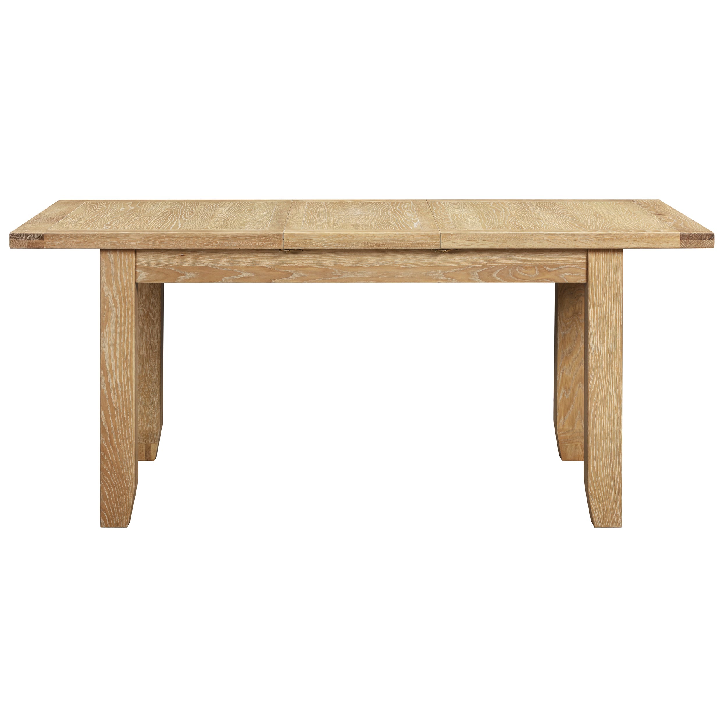 Bath Whitewash Oak Medium Extending Dining Table (1.4 m-1.8 m)