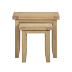 Bath Whitewash Oak Nest of 2 Tables