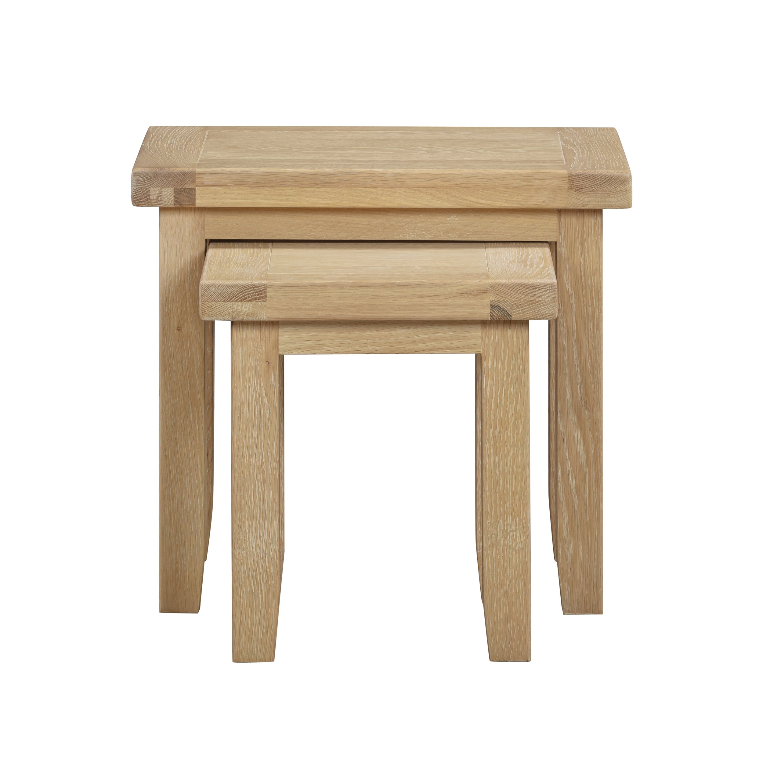 Bath Whitewash Oak Nest of 2 Tables