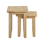 Bath Whitewash Oak Nest of 2 Tables