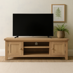 Bath Whitewash Oak Large TV Unit