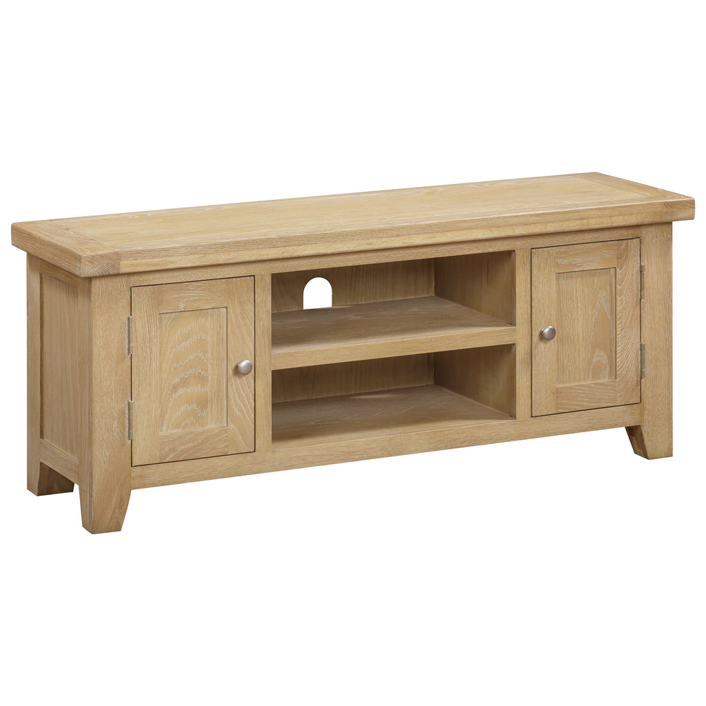 Bath Whitewash Oak Large TV Unit