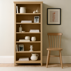 Bath Whitewash Oak Large Bookcase