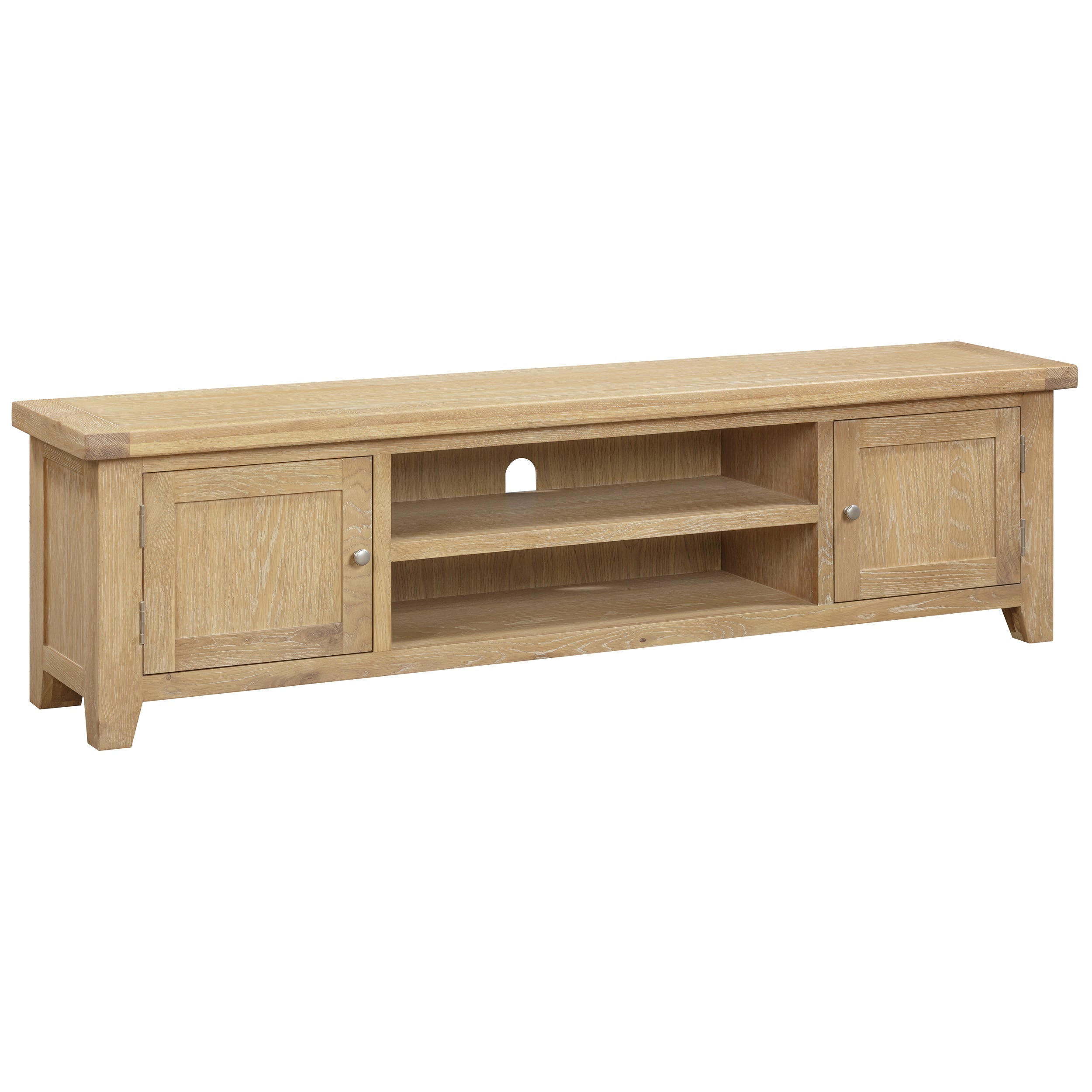 Bath Whitewash Oak Extra Large TV Unit