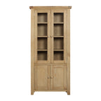 Bath Whitewash Oak Display Cabinet