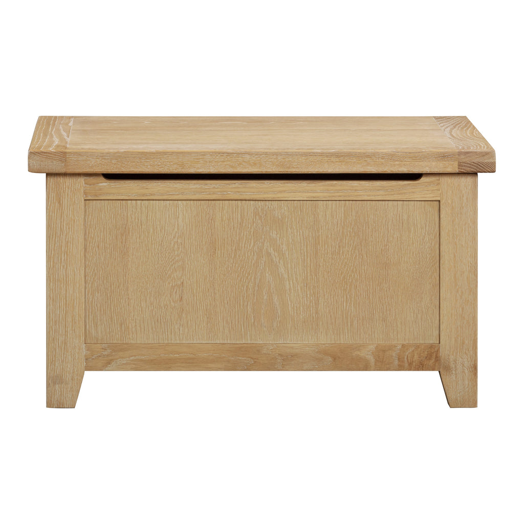 Bath Whitewash Oak Blanket Box