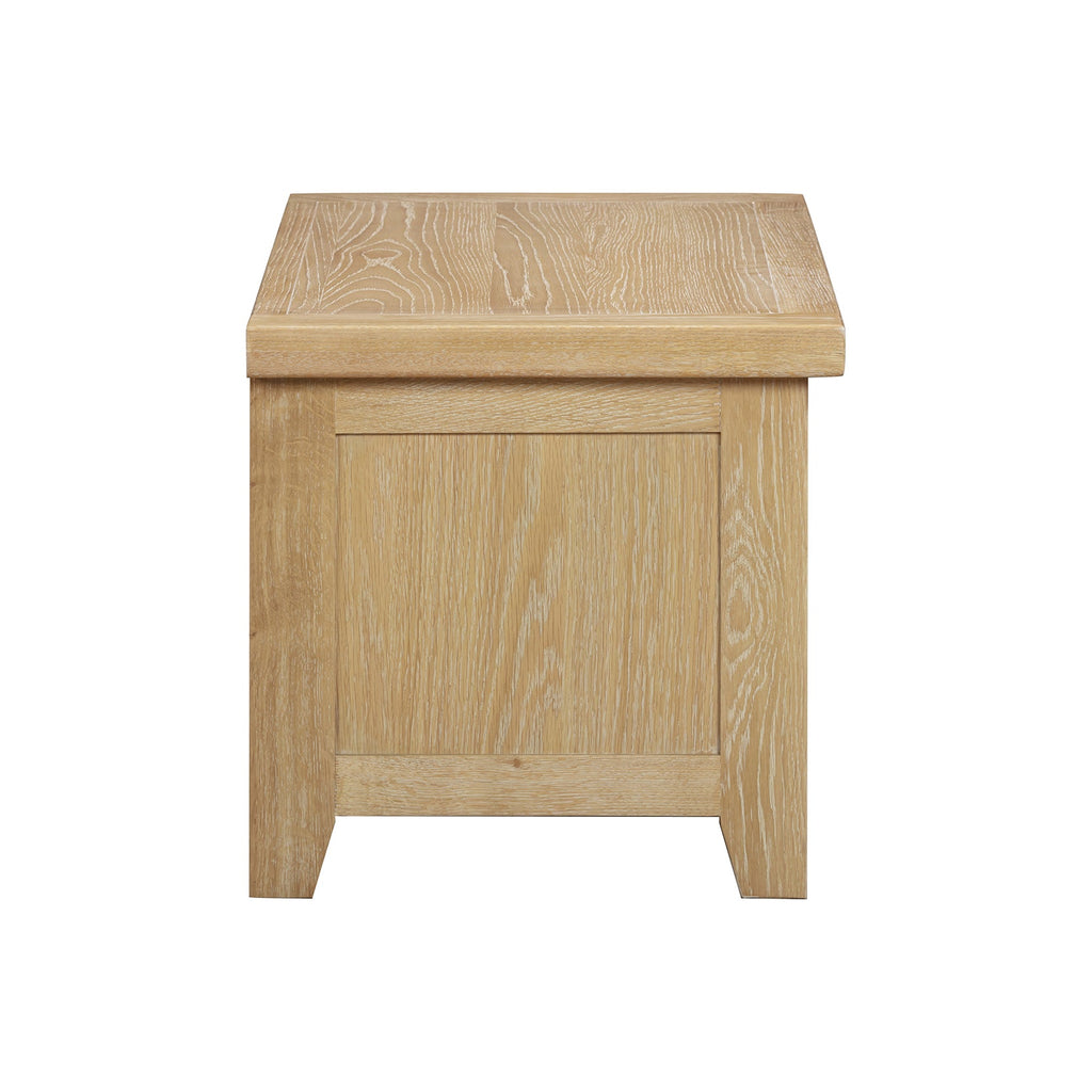 Bath Whitewash Oak Blanket Box
