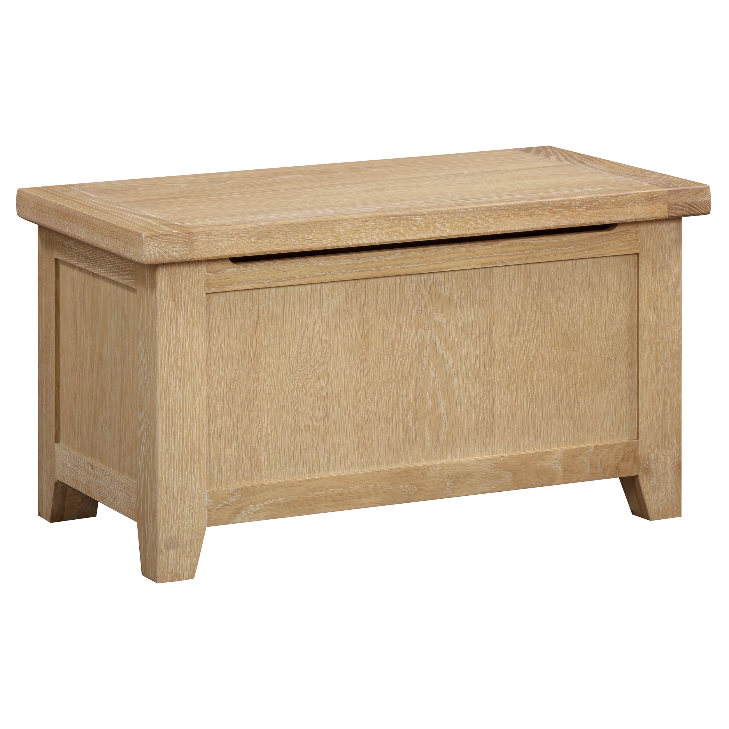 Bath Whitewash Oak Blanket Box
