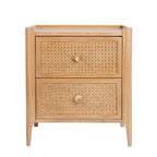 Bali Rattan 2 Drawer Bedside Table