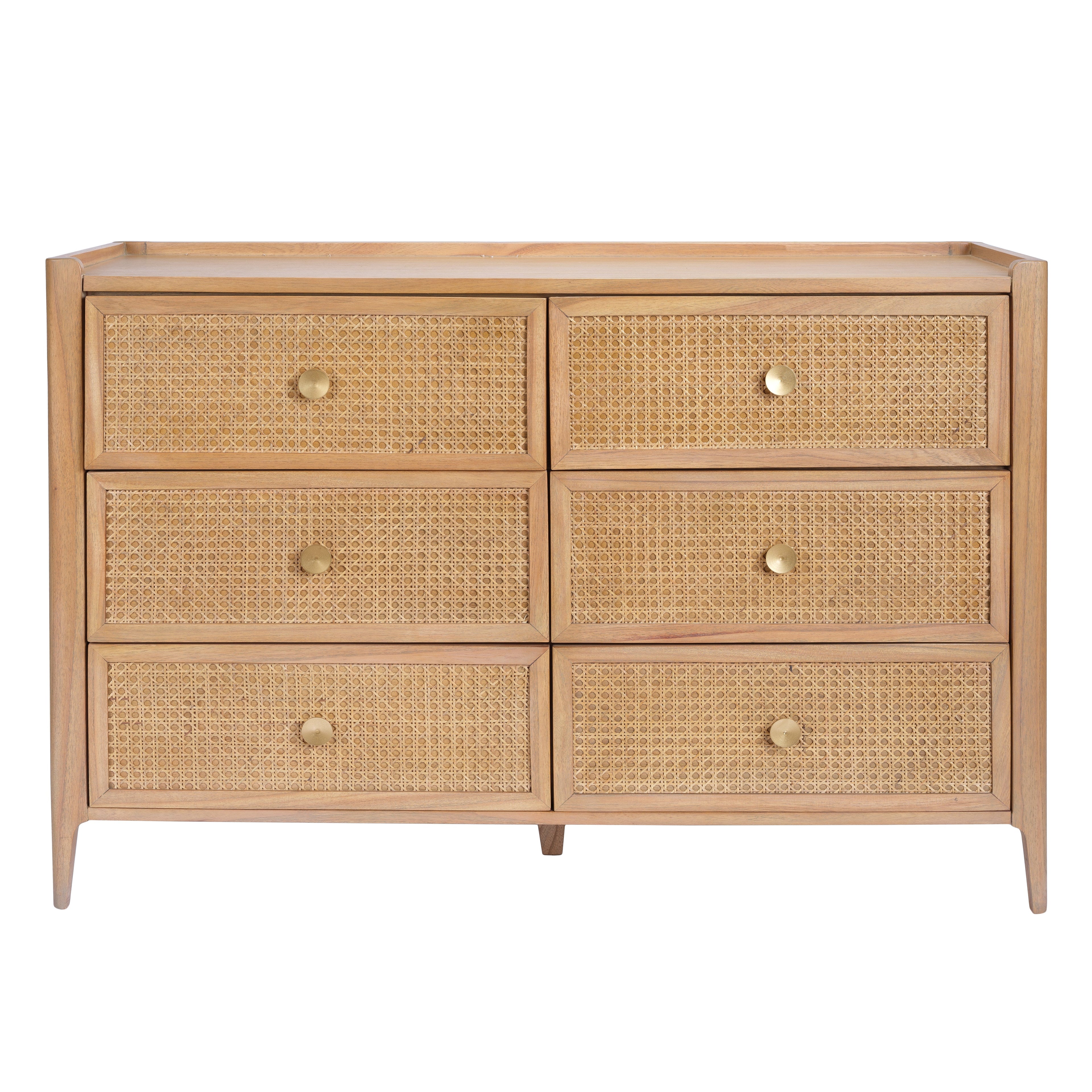 Bali Rattan 6 Drawer Chest